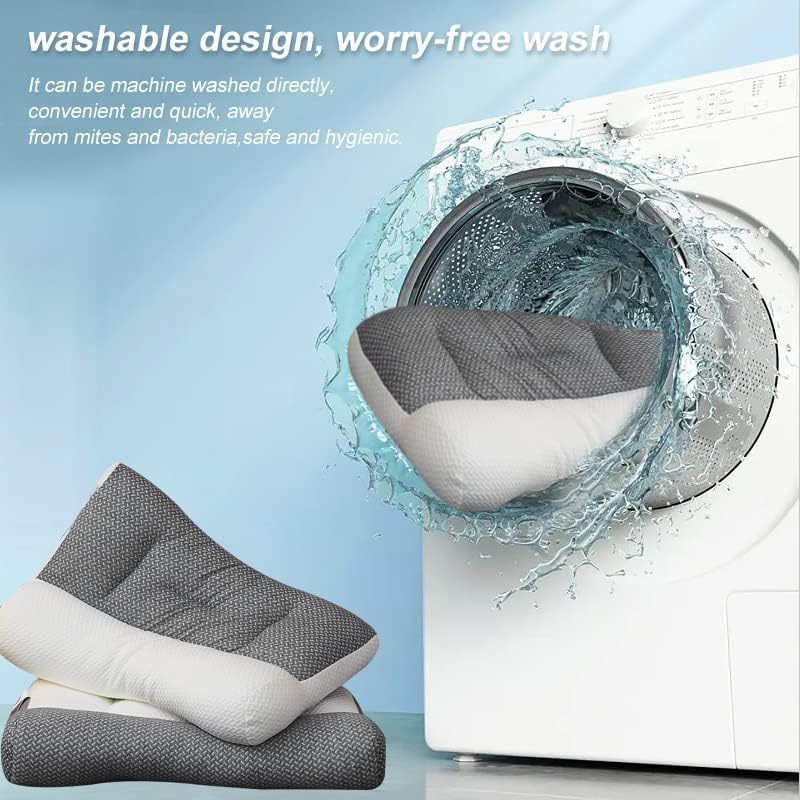 Almohada súper ergonómica, almohada ortopédica de contorno ergonómico ajustable, almohada para dolor de cuello y hombros, almohada cervical para