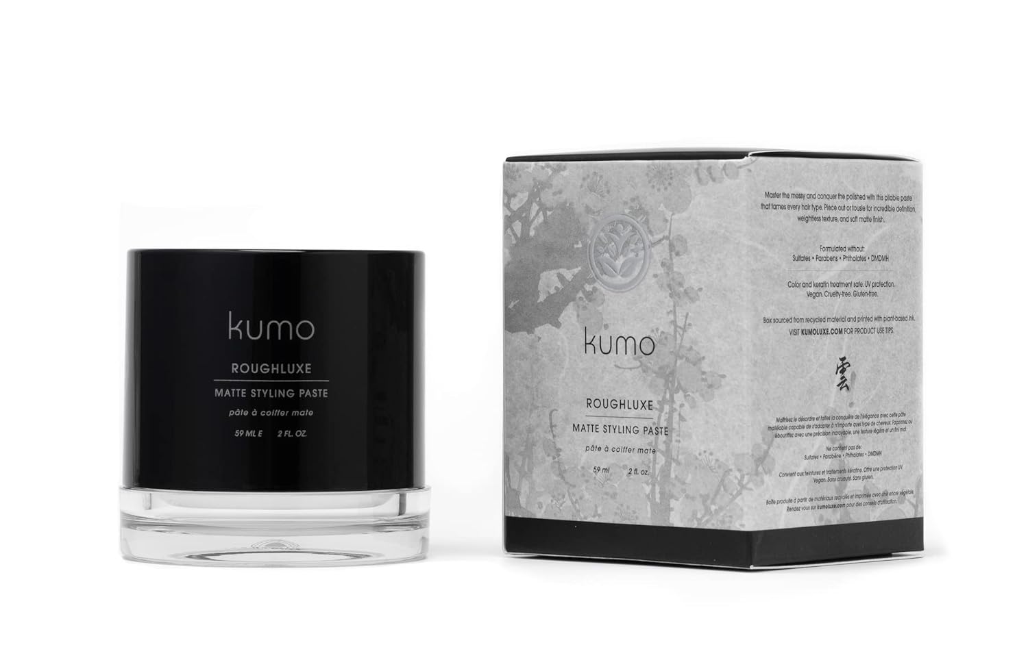 Kumo Pasta de peinado mate Roughluxe – 2oz