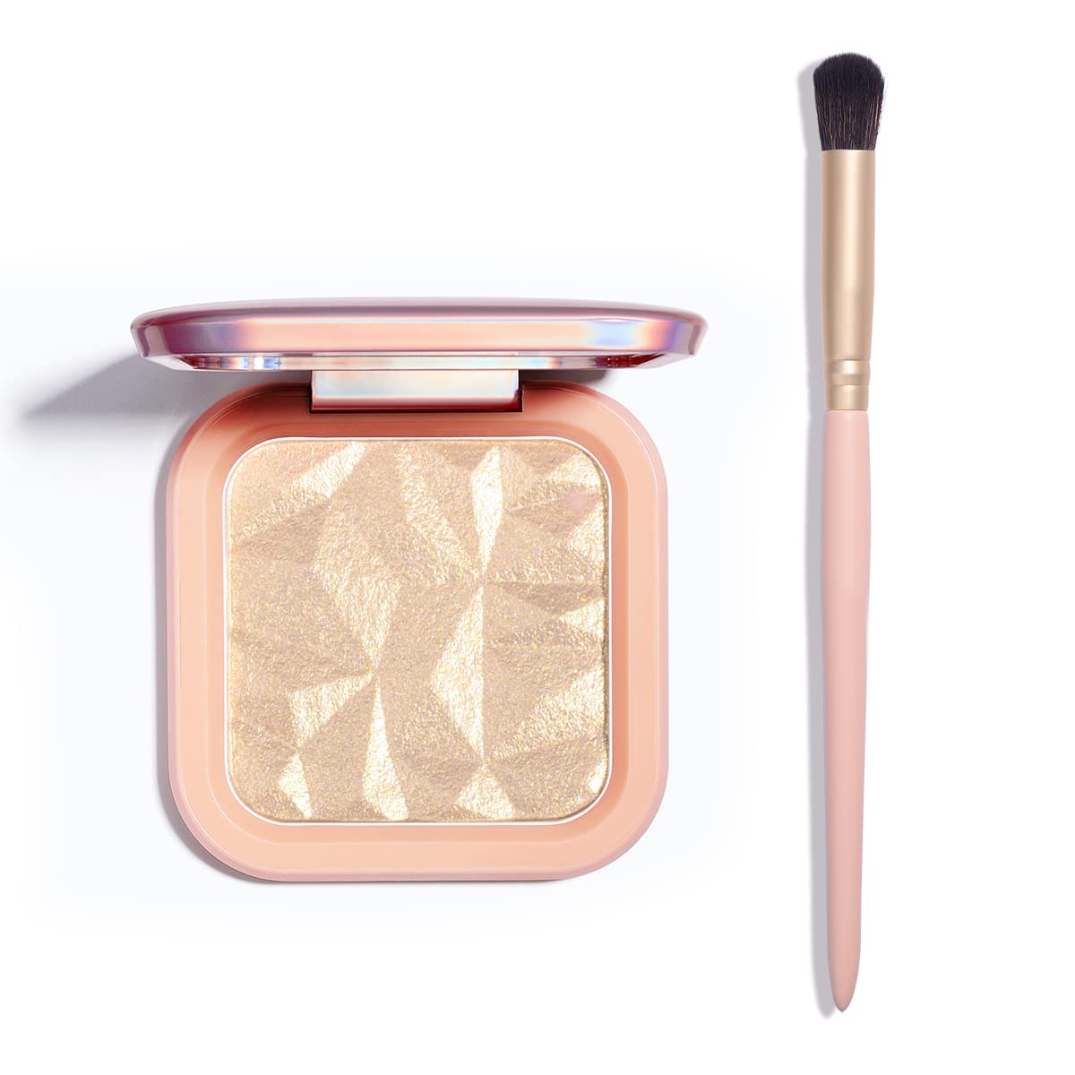 ELESSY – Paleta de maquillaje iluminador, paleta de iluminadores faciales de larga duración, paleta de maquillaje, iluminador brillante, polvo para