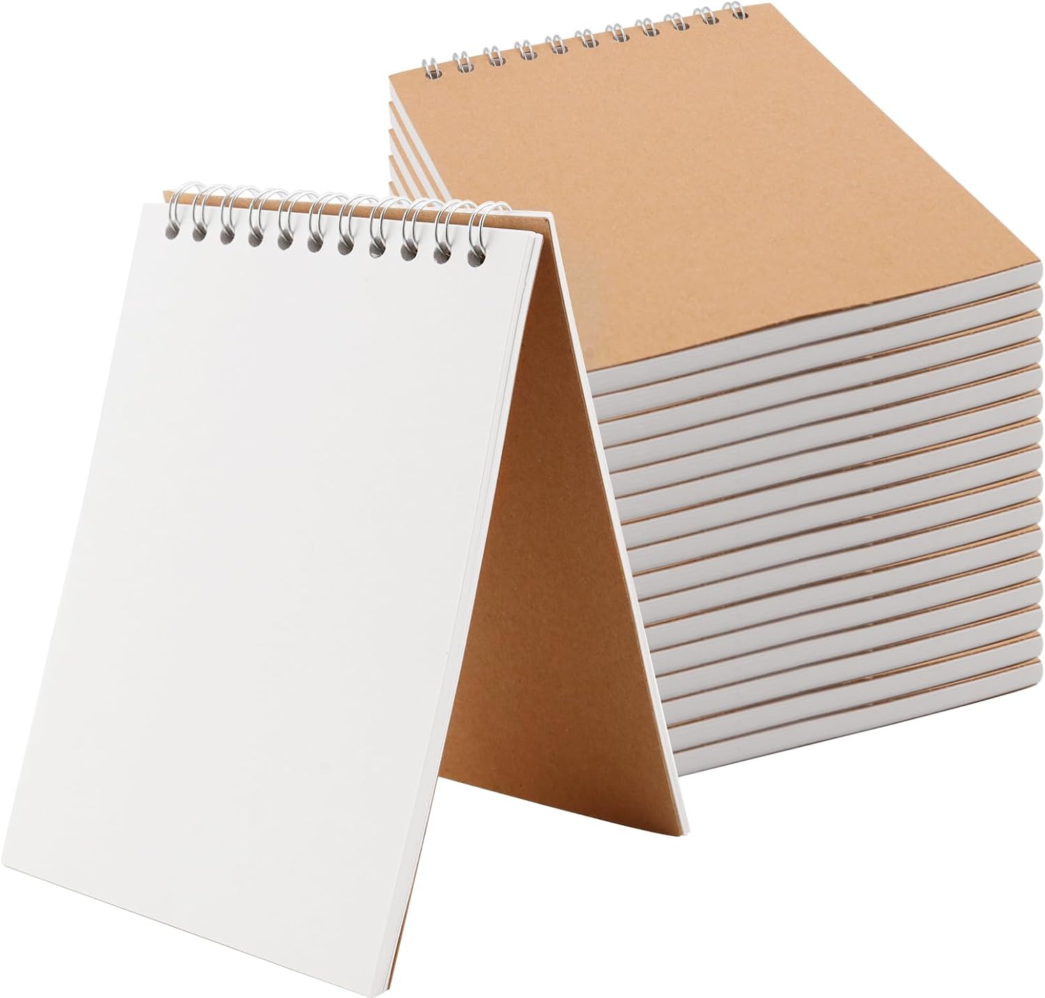 ZEONHEI Paquete de 30 blocs de bocetos A6, cuadernos de bocetos encuadernados en espiral superior, 60 hojas120 páginas, blocs de dibujo de páginas