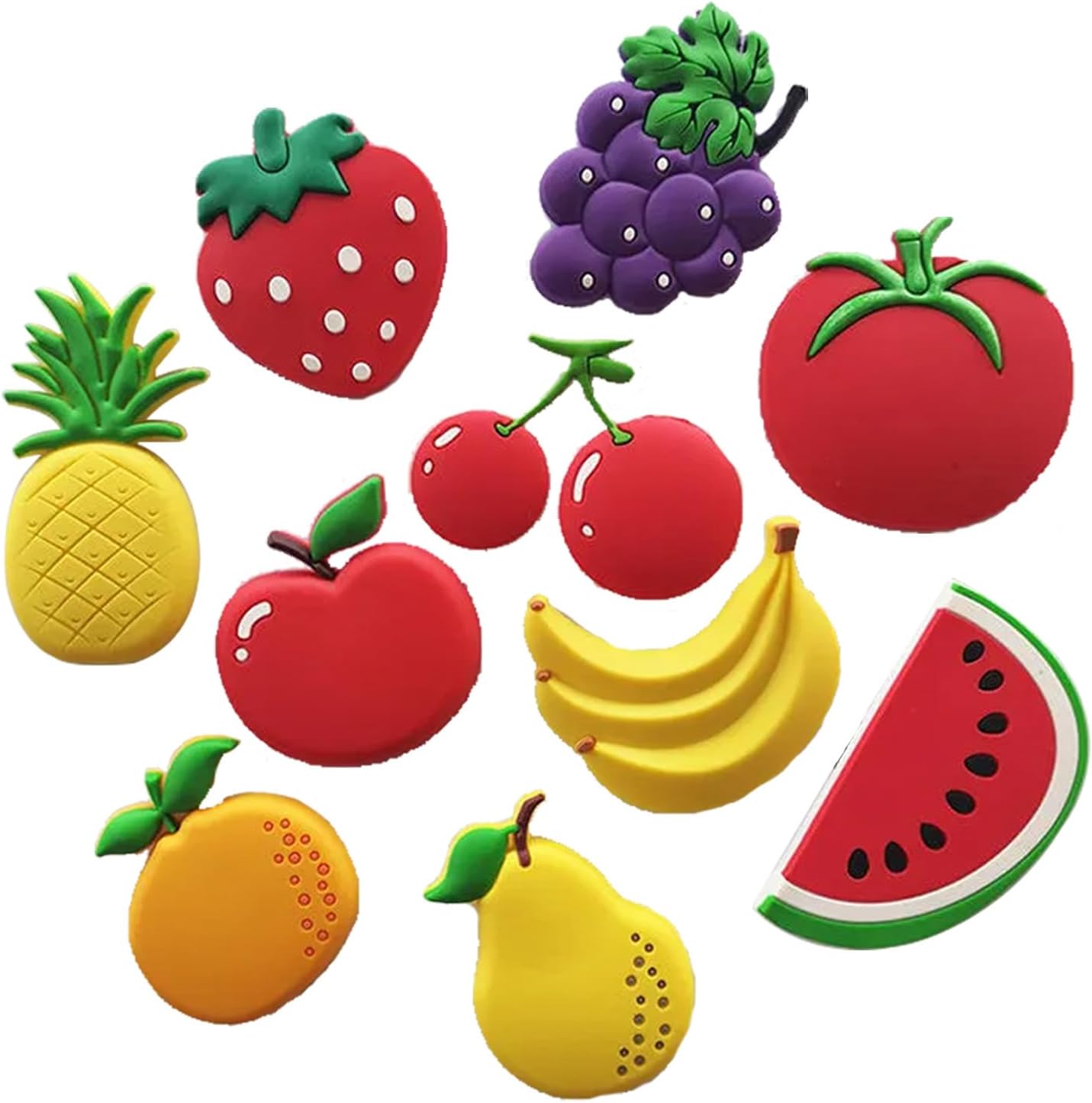 10 imanes de frutas para nevera, imanes para refrigerador, pizarra blanca de frutas, calcomanías magnéticas para decoración del hogar (imanes de