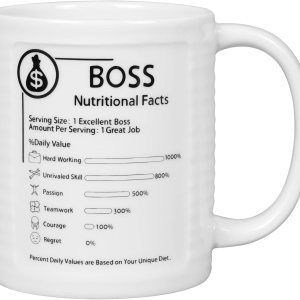 SQOWL Taza de café de cerámica con diseño de jefe para papá, mamá, taza de café, cumpleaños, Navidad, vacaciones, inauguración de la casa, regalos SQOWL Taza de café de cerámica con diseño de jefe para papá, mamá, taza de café, cumpleaños, Navidad, vacaciones, inauguración de la casa, regalos