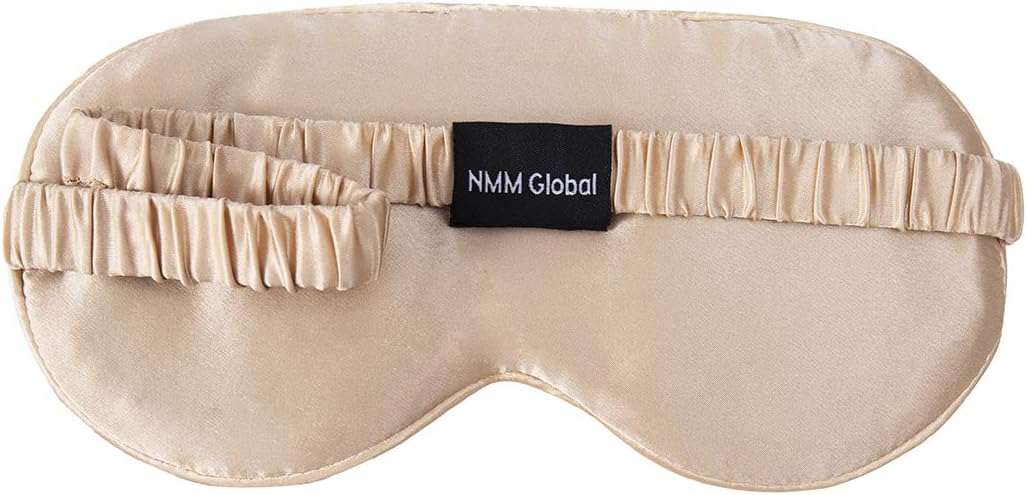 NMM Global Mulberry – Antifaz para dormir de seda natural para mujeres y hombres con correa elástica, antifaz súper suave para adultos, 9 opciones