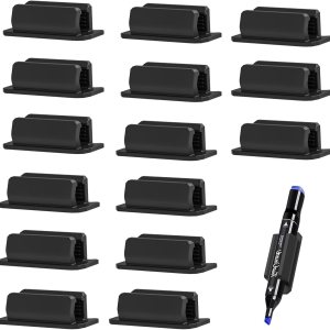 Juego de 15 soportes para bolígrafos, soporte adhesivo de silicona para escritorio, soporte para marcadores para accesorios de escritorio de Juego de 15 soportes para bolígrafos, soporte adhesivo de silicona para escritorio, soporte para marcadores para accesorios de escritorio de