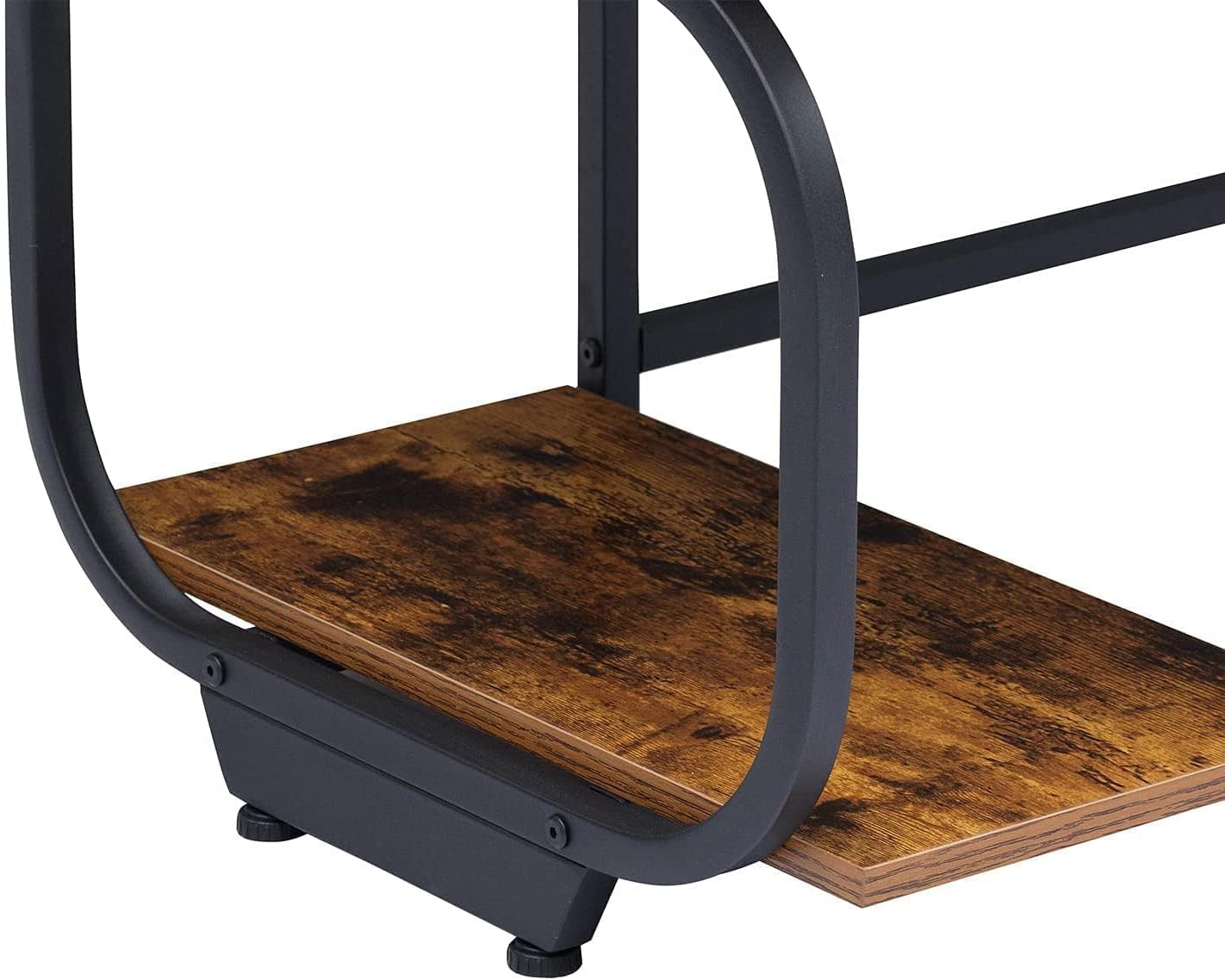 Anivia – Escritorio para computadora de oficina en casa con 2 estantes de almacenamiento en el lado izquierdo o derecho, mesa de madera de estilo