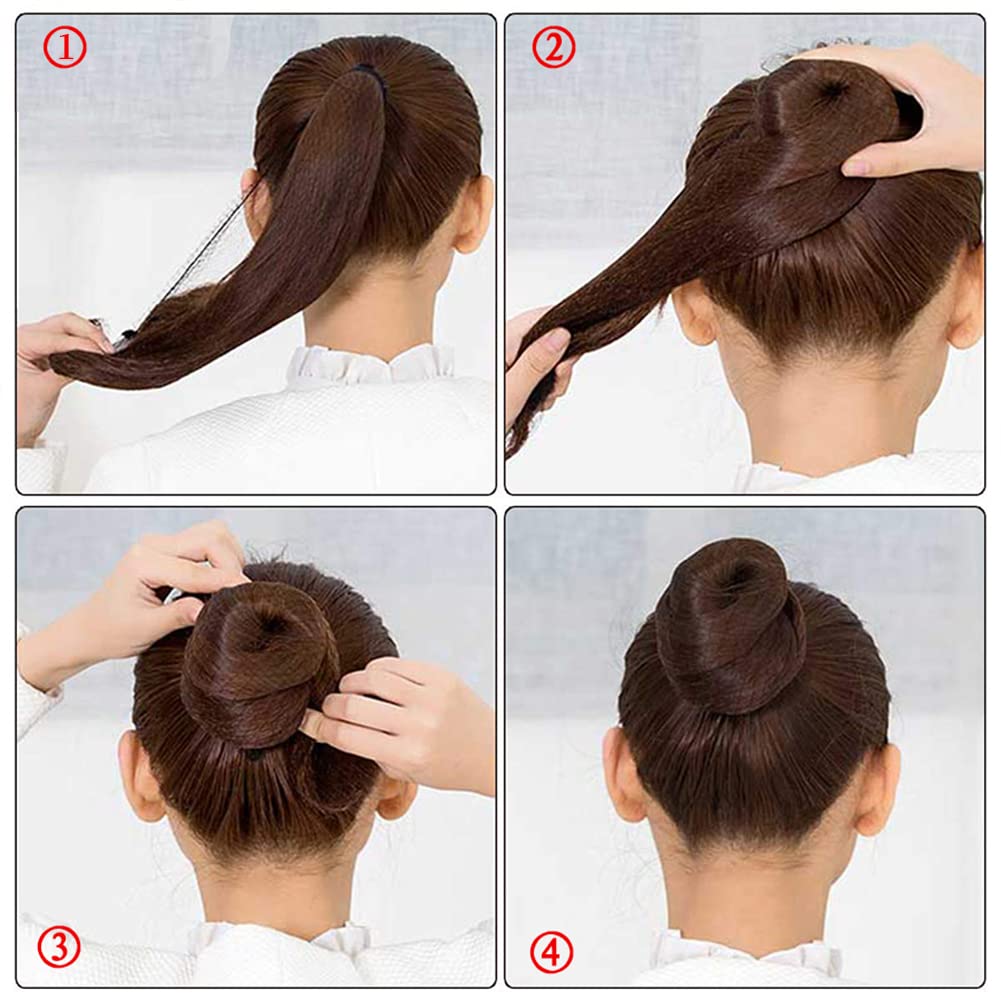 Hair Net Invisible Elasticity Mesh Wig Nets Edge Mesh Set, 30 PCS Hair Net, 50 PCS U-Pin and 20 PCS Seamless Hair Rope,For Hair Bun Dancer Kitchen