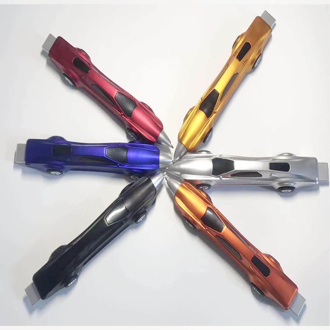 YJGMY Bolígrafos divertidos para niños, bolígrafos novedosos, suministros escolares, bolígrafos geniales para adolescentes, autos de carreras,