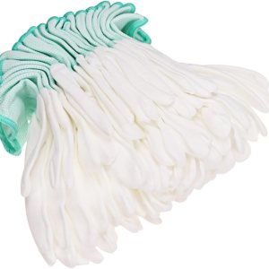 KESYOO 12 pares de guantes resistentes a los cortes, guantes de trabajo de nailon, guantes de trabajo antiestáticos, guantes de seguridad blancos KESYOO 12 pares de guantes resistentes a los cortes, guantes de trabajo de nailon, guantes de trabajo antiestáticos, guantes de seguridad blancos