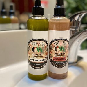 CWHaircare Set de crecimiento, el kit de iniciación de 2 piezas para el cuidado del cabello CW ayuda a hacer crecer tus bordes y coronar la espalda CWHaircare Set de crecimiento, el kit de iniciación de 2 piezas para el cuidado del cabello CW ayuda a hacer crecer tus bordes y coronar la espalda