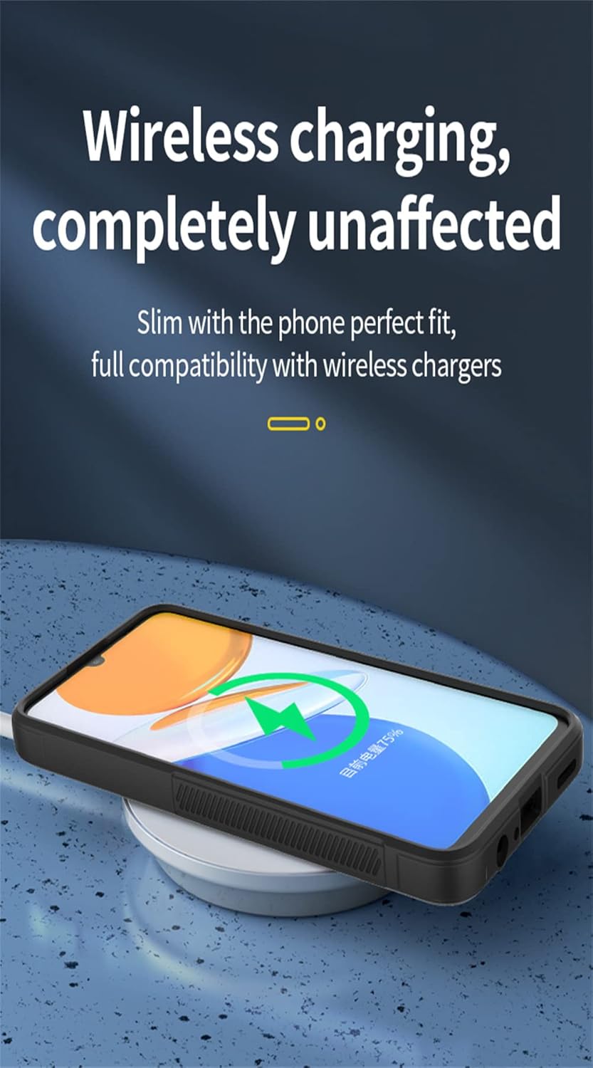Funda compatible con Honor X7, ultra delgada, funda de silicona suave de TPU con parachoques de cuerpo completo, antiarañazos, a prueba de golpes,