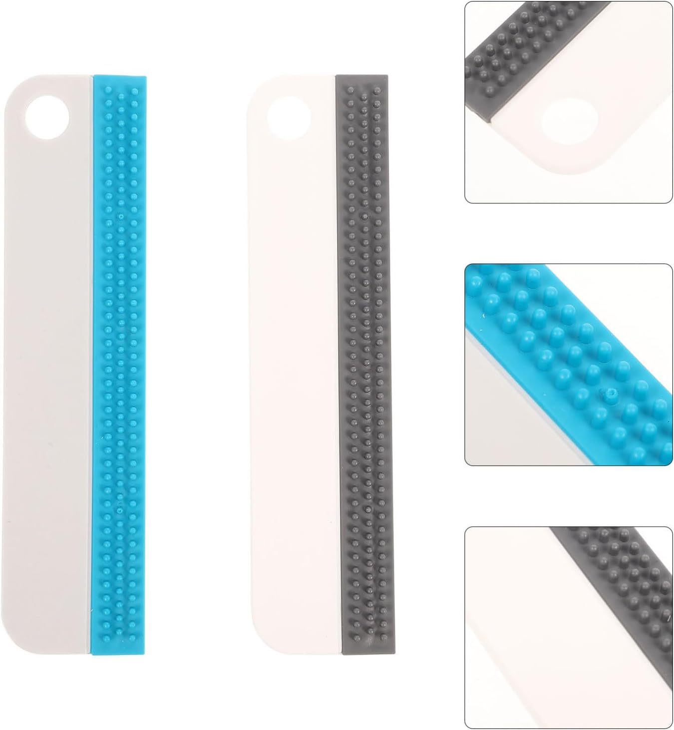 2 unids de silicona limpiaparabrisas de vidrio raspador espejo para el hogar limpiador de azulejos de ducha cepillo de limpieza de silicona