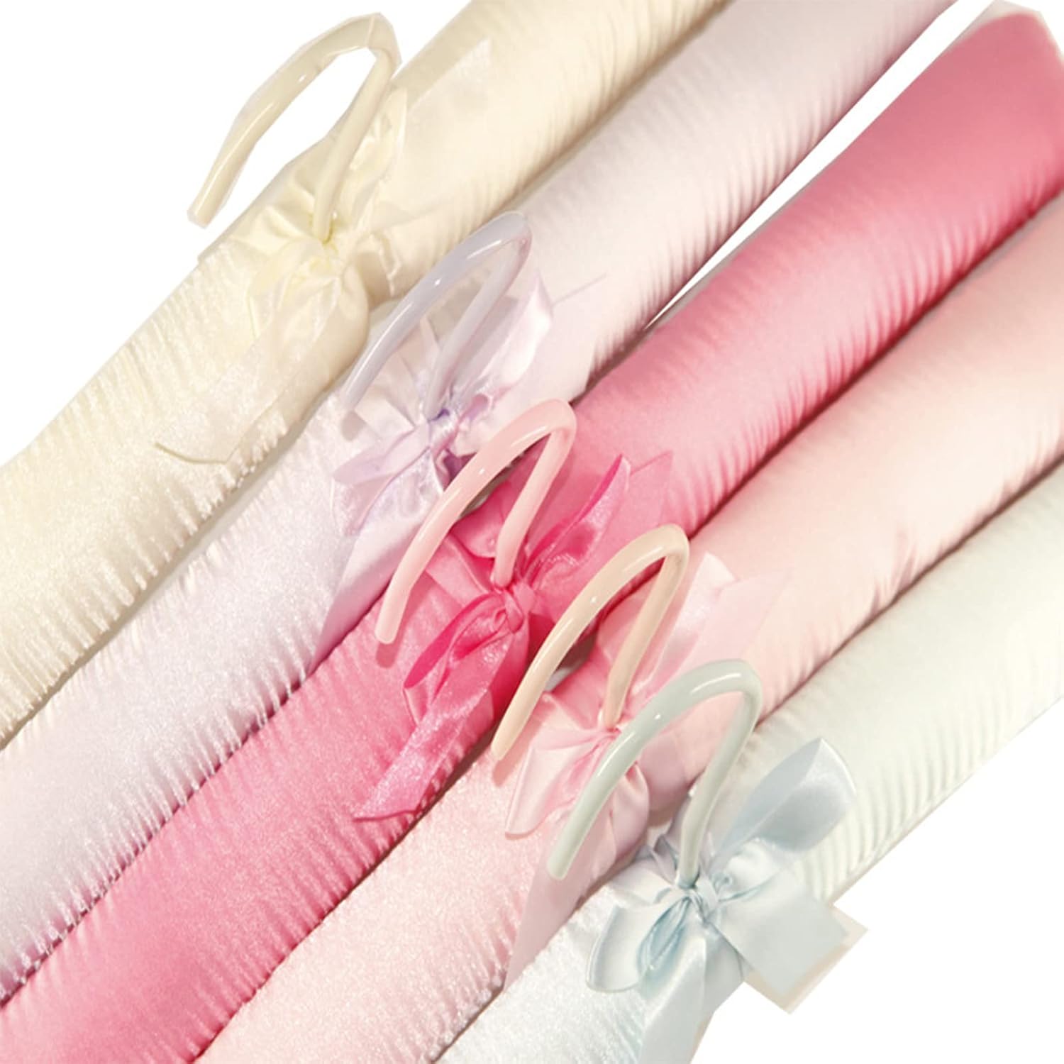 Fazanwey Perchas acolchadas para ropa, perchas de satén, perchas acolchadas para mujer, suéteres (5 unidades)