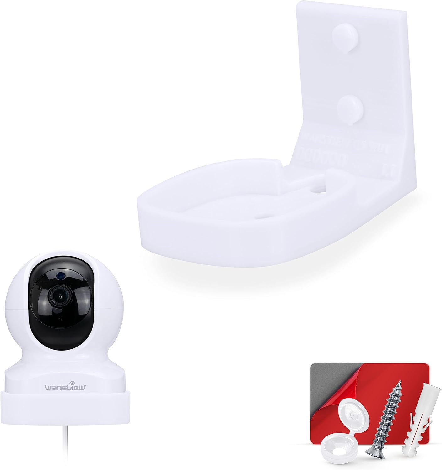 Soporte de pared para cámara de seguridad inteligente Wansview Dome Q5, soporte de diseño personalizado, reduce los puntos ciegos y el desorden,