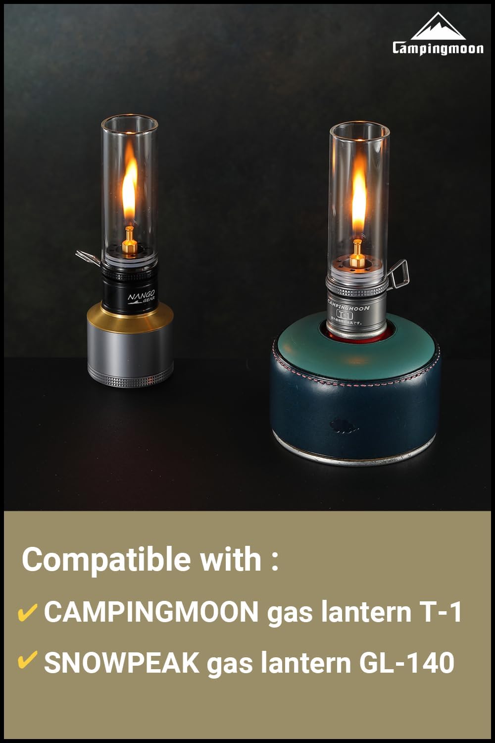 CAMPINGMOON 1 14 pulgadas Camping Gas Latern Globe Hoya lámpara de repuesto Globo de cristal transparente 3 38 pulgadas de altura T-1-DT