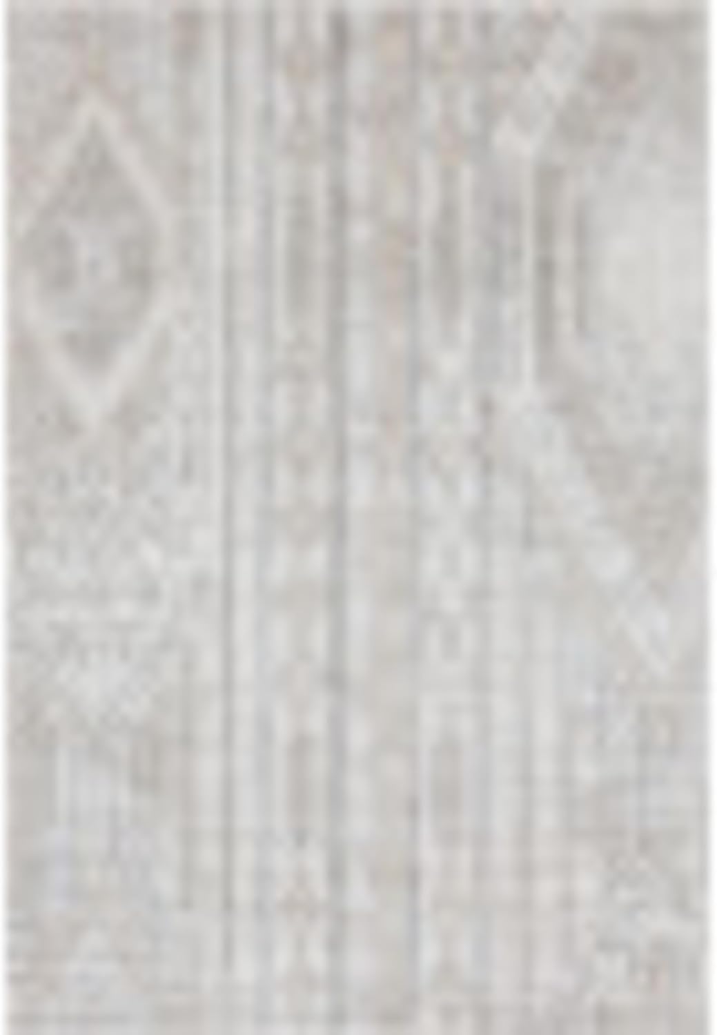 Unique Loom Portland Collection – Alfombra de área a rayas inspirada en el suroeste tono sobre tono (6 pies x 9 pies, rectangular, bronceadomarfil)