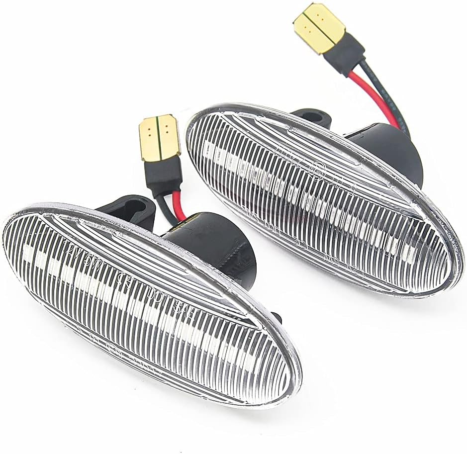 Meimeier Luces de marcador laterales LED Luz de señal de giro dinámica para Nissan Qashqai J10 X-trail T31 Cube Juke Leaf Micra Micra K13 Note E11