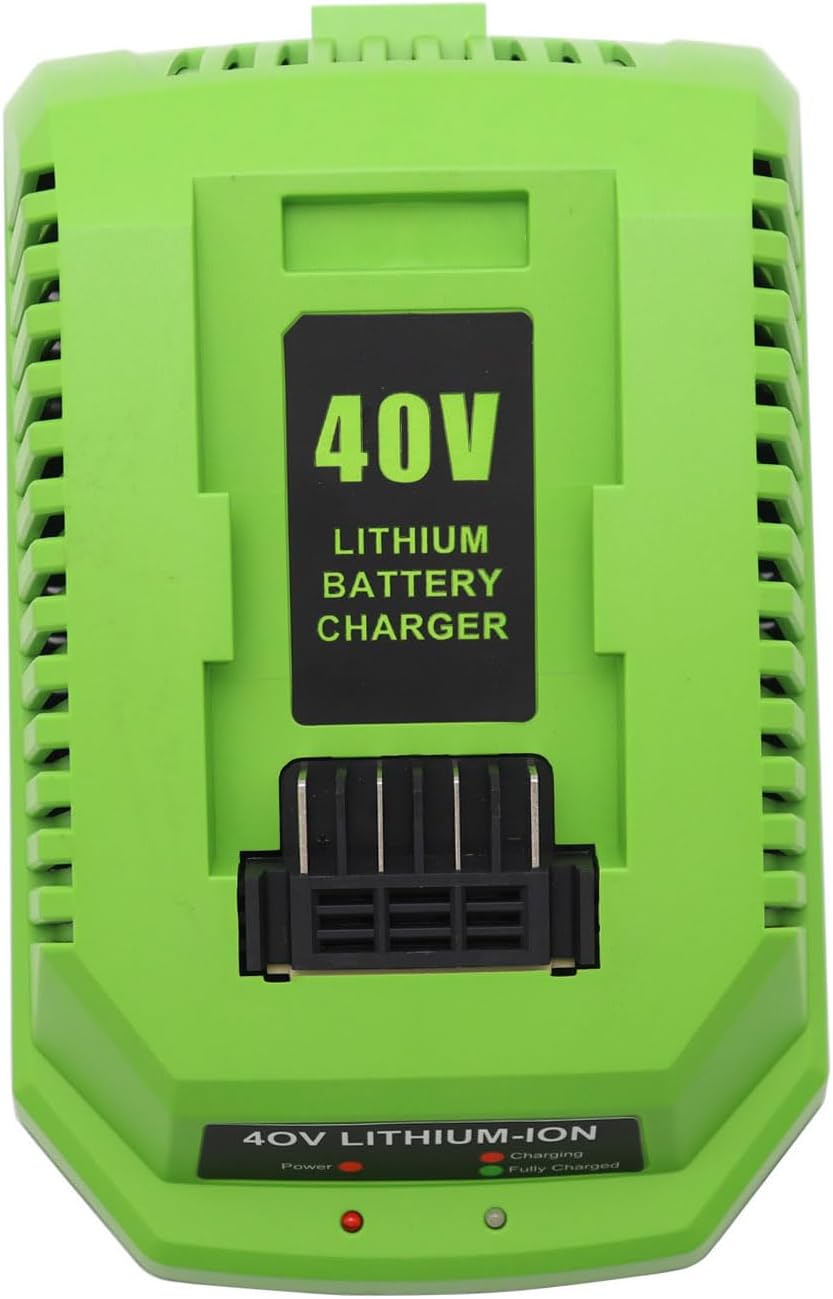 Cargador de repuesto compatible con Greenwks 40V cargador de batería de iones de litio 29482 29462 29472 2901319 2938302 BAF702 L-300 BAF704 BAF705