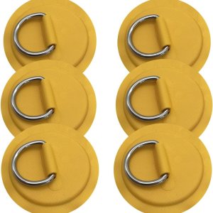 6 piezas PadPatch D Anillos para PVC inflable barco canoa balsa de acero inoxidable D-Ring Dinghy Kayak tabla de surf 6 piezas PadPatch D Anillos para PVC inflable barco canoa balsa de acero inoxidable D-Ring Dinghy Kayak tabla de surf