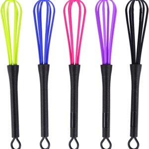 Juego de batidores, 5 unids plástico salón peluquería peluquería color tinte crema batidor cocina globo mezclador herramienta huevo batidor rápido Juego de batidores, 5 unids plástico salón peluquería peluquería color tinte crema batidor cocina globo mezclador herramienta huevo batidor rápido