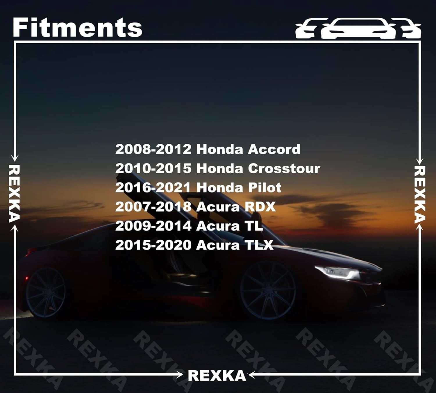 Rexka 15 juegos de 0.197 in Fender Liner Cubierta de parachoques Splash Shield Tornillo Ojal Tuerca Kit para Honda Acura Accord 90664-STK-A01