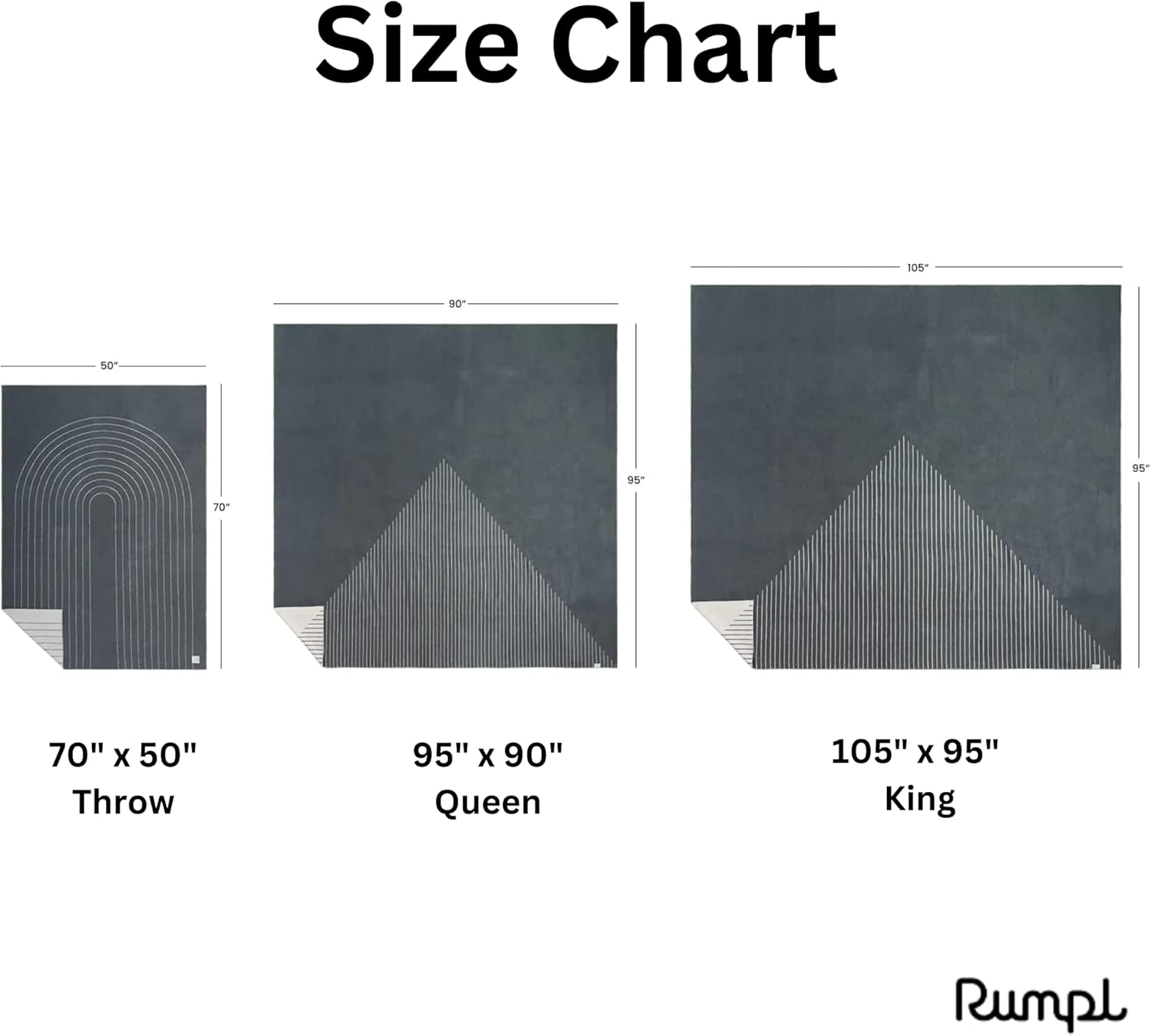 Rumpl Manta Merino Softwool  Algodón orgánico 5050 ultrasuave y lana australiana  Dormitorio, sala de estar, manta de patio  105 x 95 pulgadas King