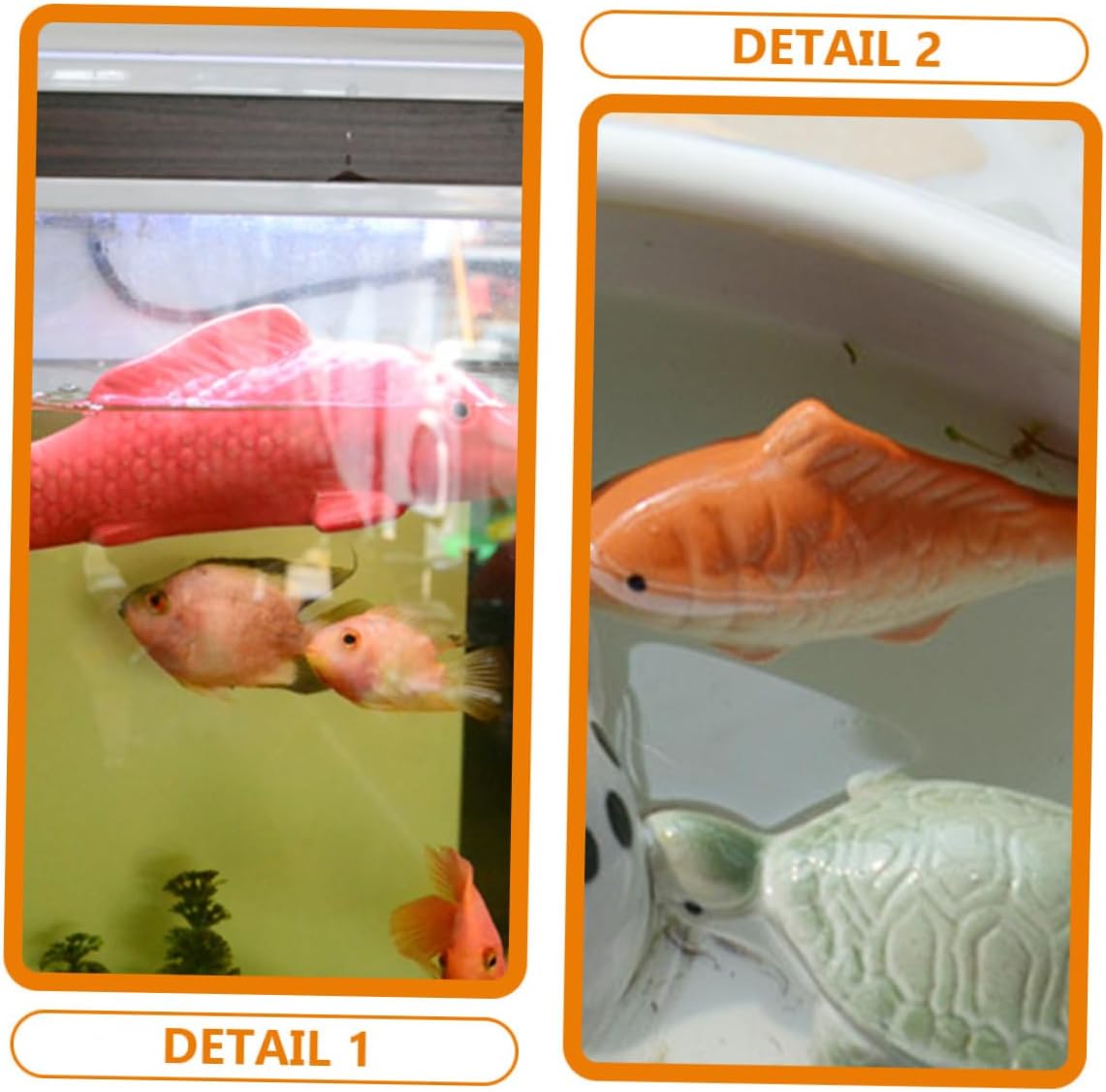 2 piezas de decoración para el hogar, decoración de pecera, decoración de acuario, decoración de simulación, peces de acuario flotantes, peces