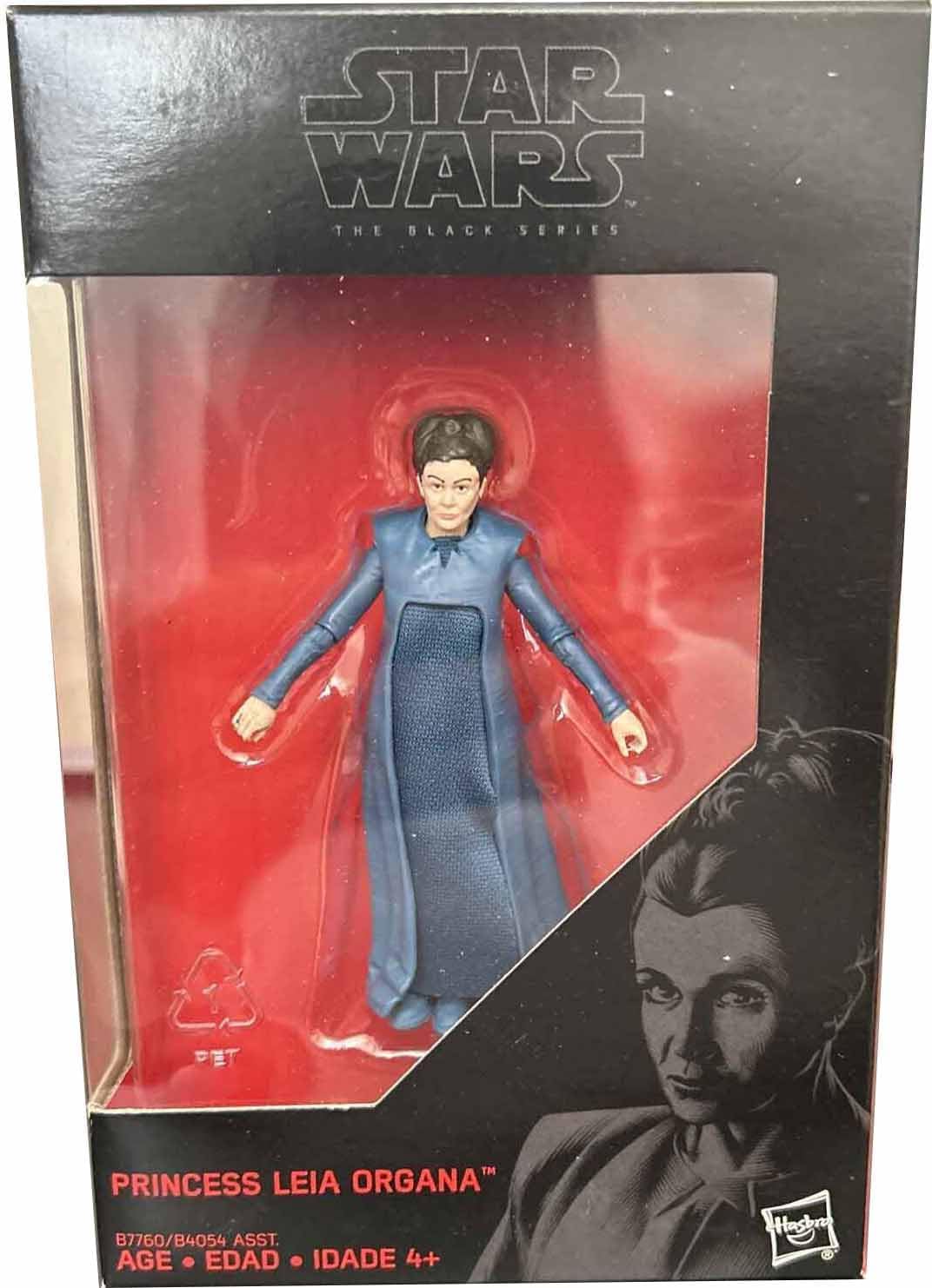 Star Wars, 2016 The Black Series, Princesa Leia Organa (The Force Awakens) Figura de acción exclusiva, 3.75 pulgadas
