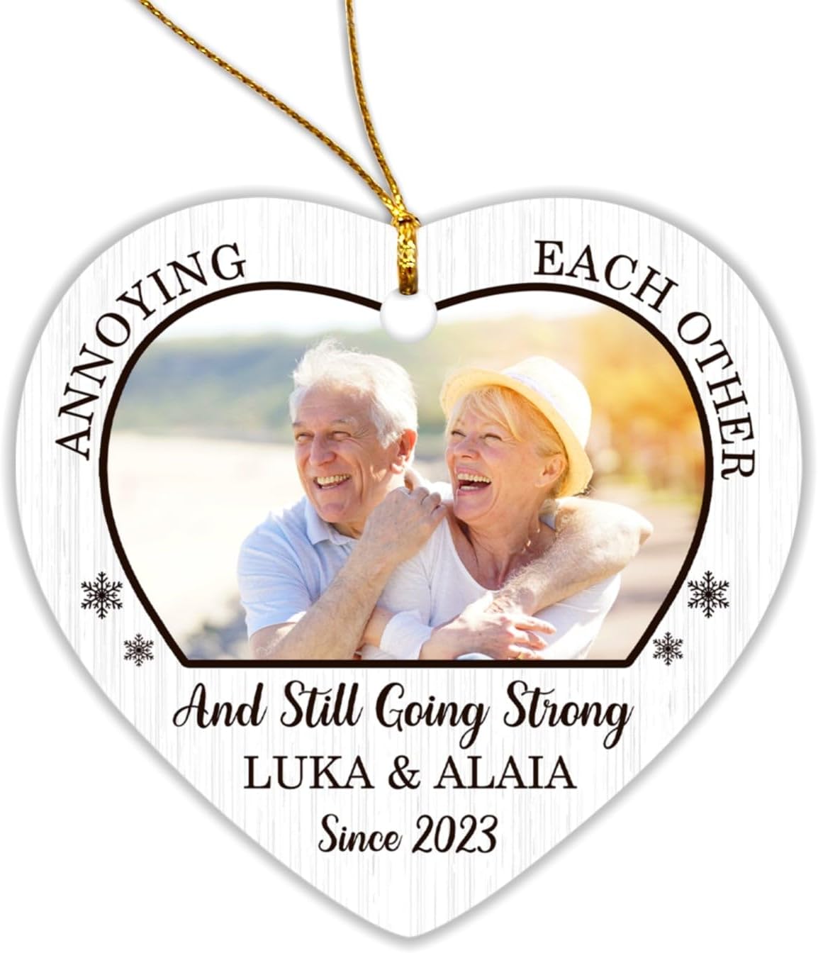 Adorno de Navidad personalizado, foto personalizada y nombre para Navidad, regalo para miembros de la familia, pareja, regalo de recuerdo para papá,