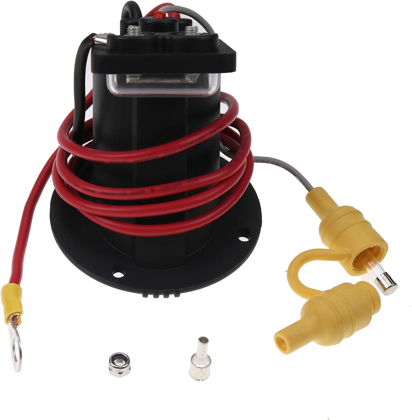 YIHETOP Conjunto de receptáculo y fusible de cargador de 48 voltios para Club Car DS 2000 en adelante carrito de golf eléctrico 1018021-01 1018468-01