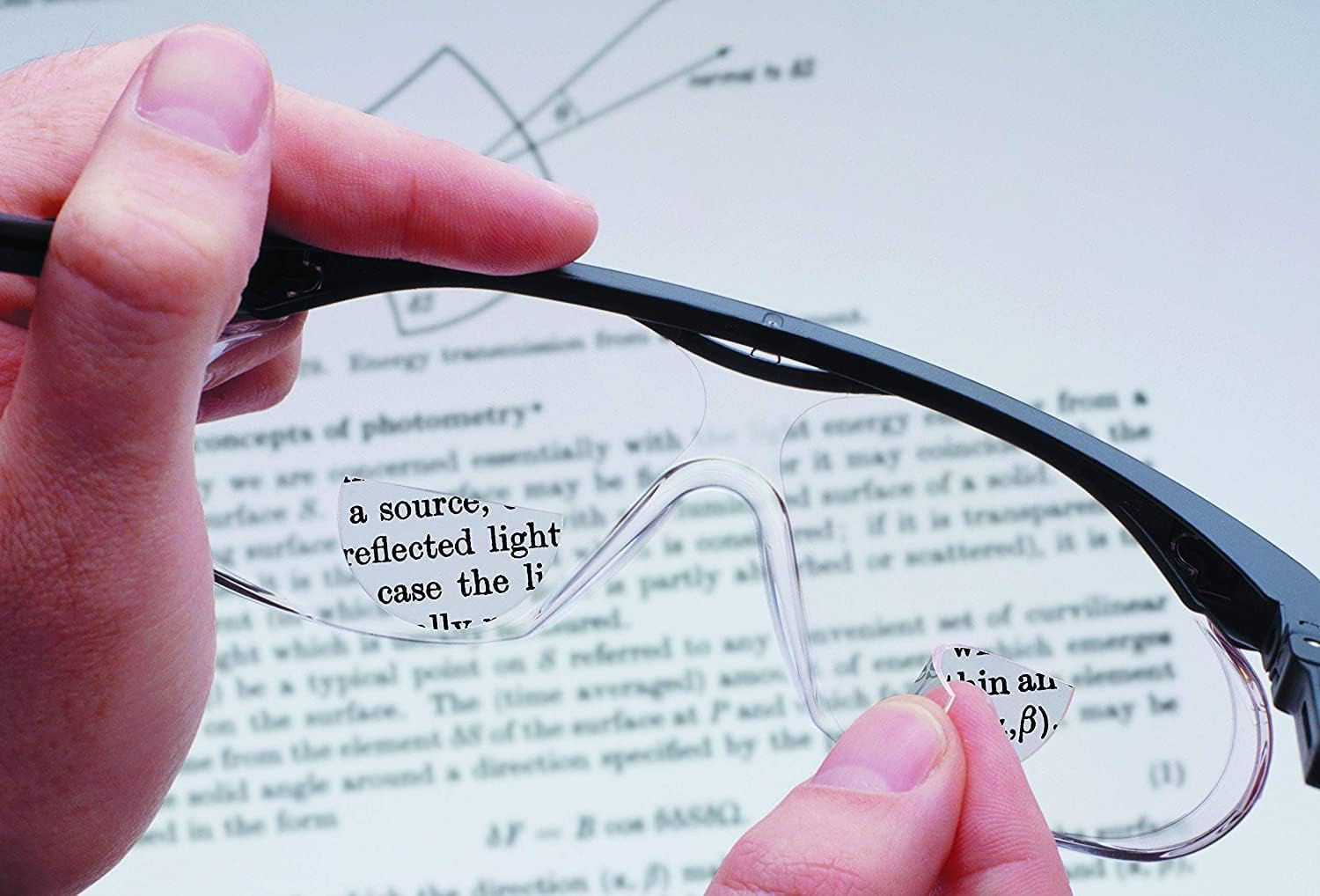 OPTX 2020 – Lentes bifocales reutilizables con aumento adhesivo – +2.50 dioptrías (paquete de 2)