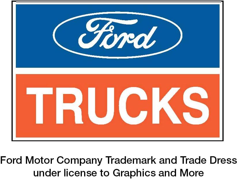 GRAPHICS & MORE Rectángulo Ford Trucks F-150 Logo Llavero en metal cromado, Cromado