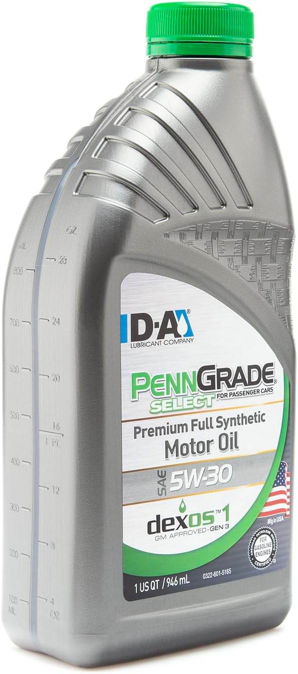 61516, Select Premium – Aceite de motor sintético completo SAE 5W-30, 1 cuarto de galón (paquete de 12)