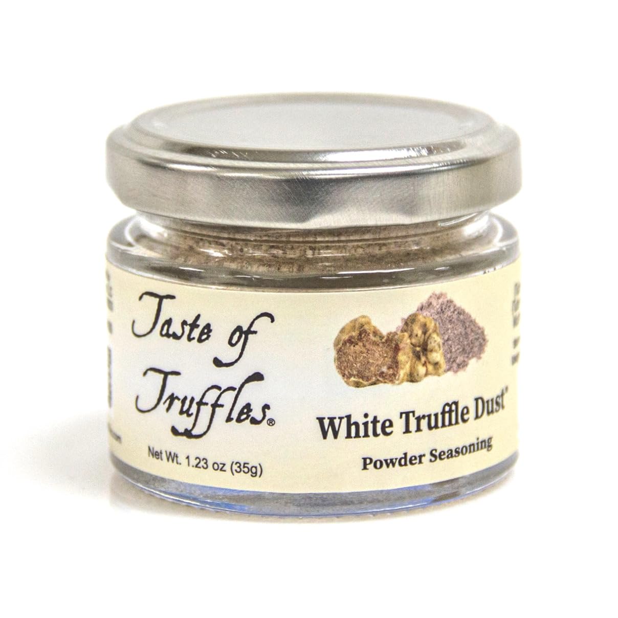 Truffle Dust Condimento en polvo de trufas y champiñones, condimentos gourmet de trufa, veganos y vegetarianos (trufa blanca, 1.23 oz (35 g))