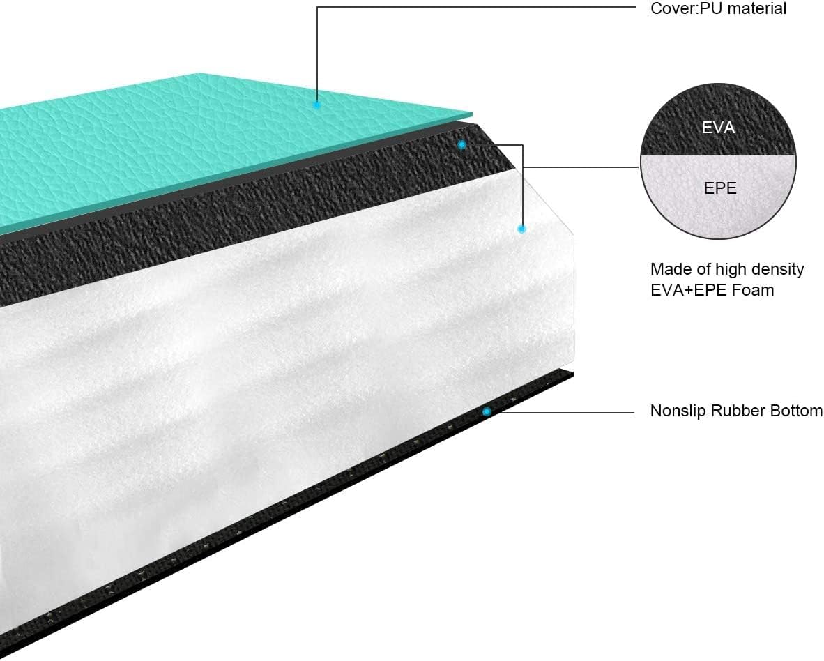 FBSPORT 810ft Balance Beam Folding Floor Gymnastics Equipment PU Leather for Kids Adults,Non Slip Rubber Base, Gymnastics Beam for Training,
