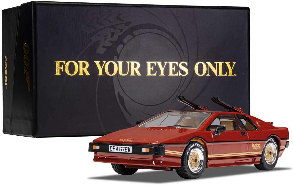 Corgi James Bond para tus ojos solo Lotus Esprit Turbo 136 Diecast Display Model Car CC04705 Rojo