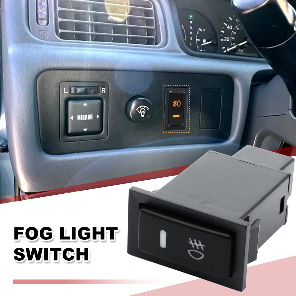 NJSBYL Luz antiniebla LED encendido apagado SPST interruptor basculante para Toyota 4Runner Camry Celica Corolla Highlander Echo MR2 RAV4 Avalon