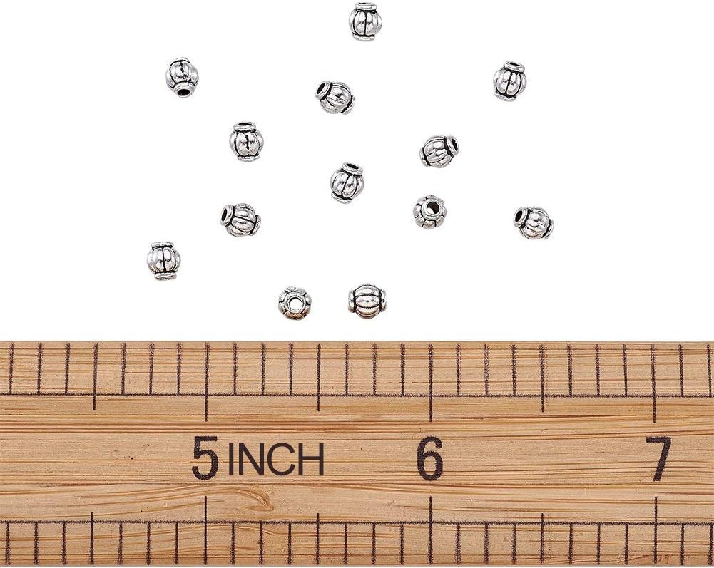 Kissitty – Cuentas espaciadoras metálicas, 4mm