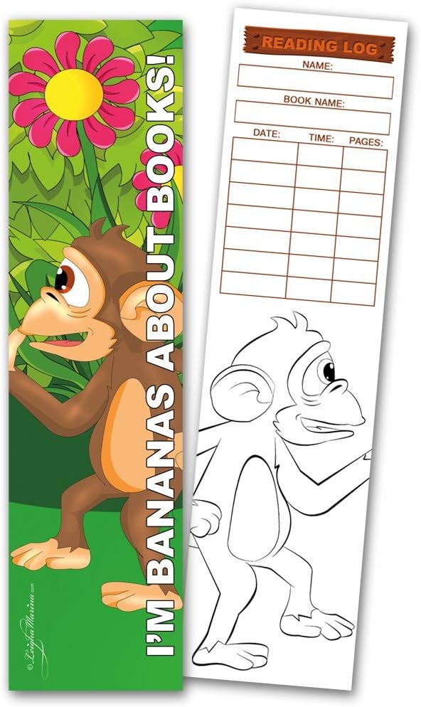 30 marcadores para colorear surtidos con registros de lectura (10 diseños, 3 de cada uno)