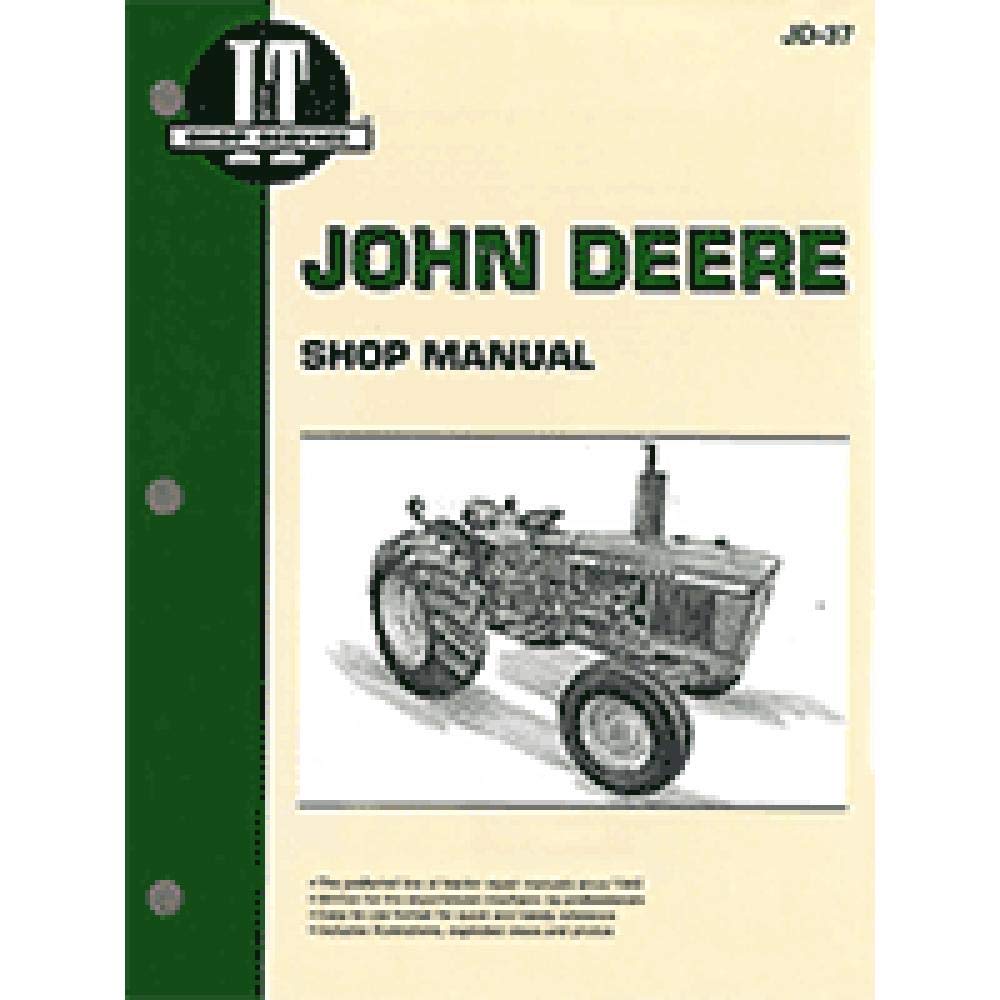 Stevens Lake Parts Un nuevo manual de taller para modelos John Deere 1020, 1520, 1530, 2020, 2030 intercambiables con ITJD37, ITJD37-A, JD-37,