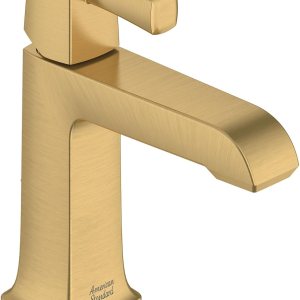 American Standard 7353101.GN0, Townsend Grifo de baño de un solo orificio con una manija de 1.2 GPM, amanecer fresco cepillado (dorado) American Standard 7353101.GN0, Townsend Grifo de baño de un solo orificio con una manija de 1.2 GPM, amanecer fresco cepillado (dorado)