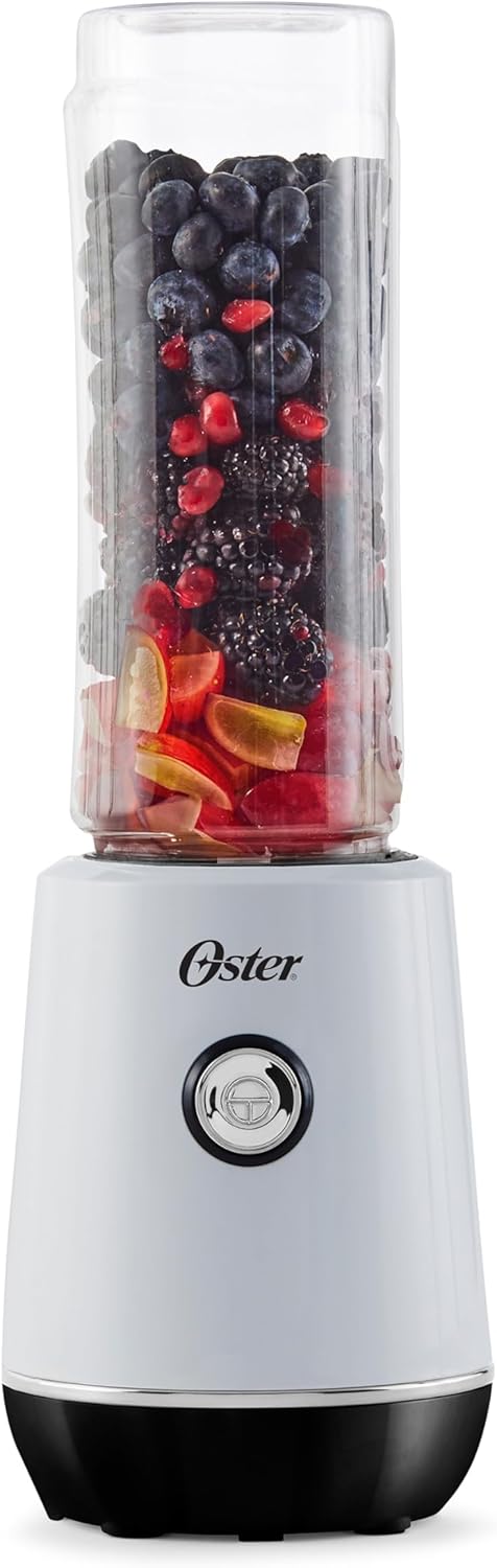 Oster MyBlend Plus – Licuadora personal, 20 onzas, sin BPA, portátil, 500 vatios, con una función de un solo toque, hoja de acero inoxidable y