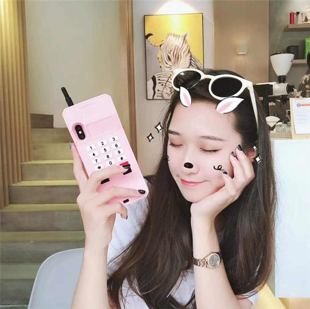UnnFiko Funda de silicona 3D compatible con iPhone 14, retro clásica, creativa, de goma suave, funda protectora gruesa y divertida (retro para
