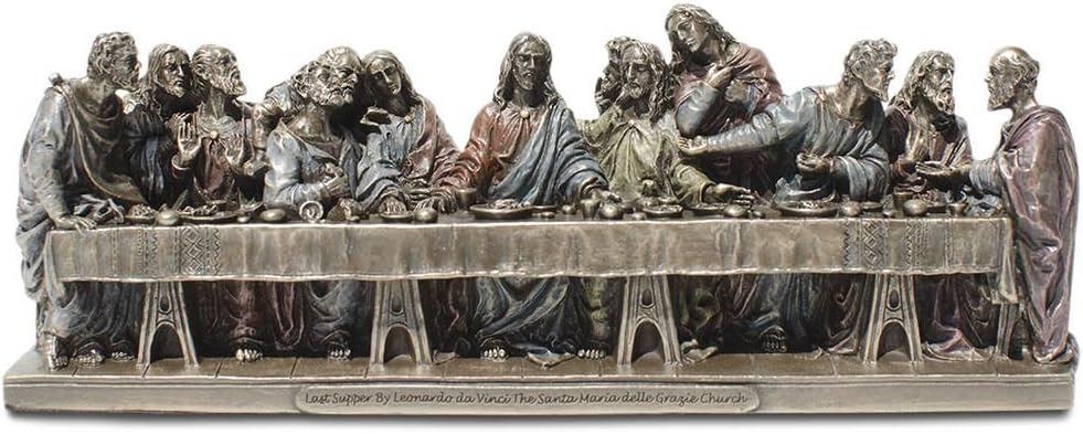 US Figura religiosa de 9,25 pulgadas Da Vinci El último regalo de exhibición súper