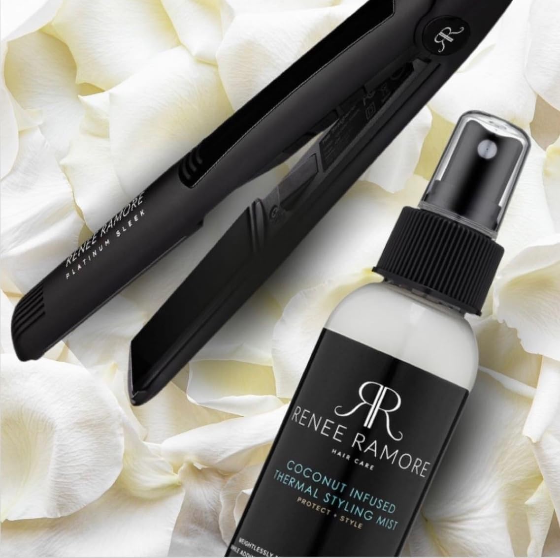 Plancha plana de cerámica Platinum Sleek de 1 pulgada  Eleva tu aspecto con elegancia y brillo de calidad de salón en una potente herramienta