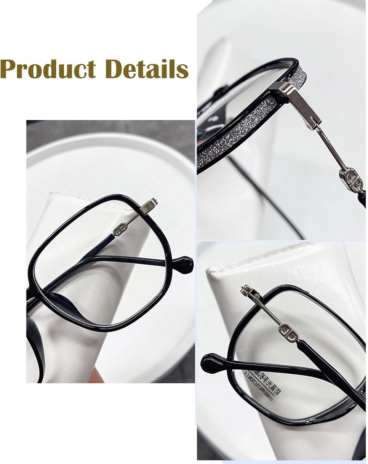 Glassesify – Gafas de lectura portátiles para mujer, antiluz azul, lentes de lectura ultra ligeras, grandes fram multifocales