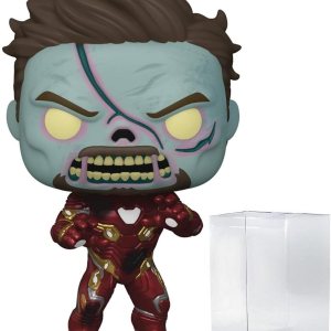 Funko Marvel What If – Zombie Iron Man Tony Stark Pop! Figura de vinilo (incluye funda protectora compatible con caja Pop Box) Funko Marvel What If – Zombie Iron Man Tony Stark Pop! Figura de vinilo (incluye funda protectora compatible con caja Pop Box)