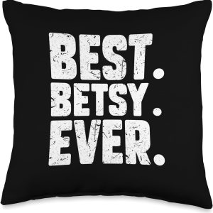Betsy. Ever. Almohada de broma, 16 x 16 pulgadas, multicolor Betsy. Ever. Almohada de broma, 16 x 16 pulgadas, multicolor