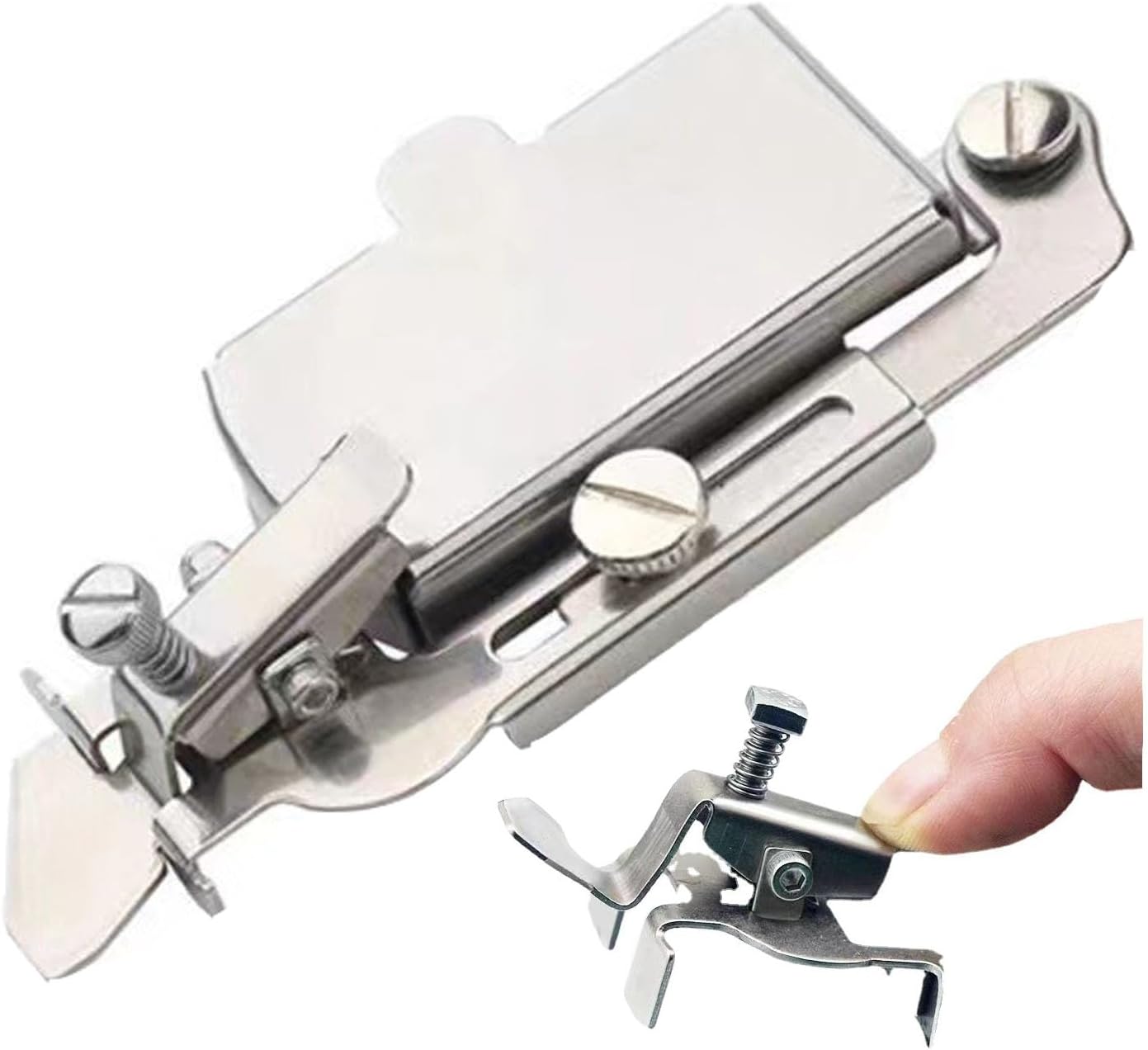 Guía de costura magnética multifunción, prensatelas para máquina de coser, pie de máquina de coser a presión, guía de hemmer, guía de dobladillo