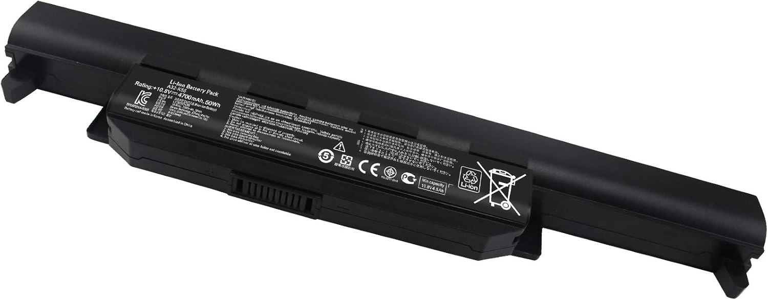 DMKAOLLK A32-K55 – Batería para portátil Asus K55 K55A R500V R503C X55C U57 U57A K75 K45 A75 A75V X45 X55 X75 R400 R500 R700 Series A33-K55 a41-kr
