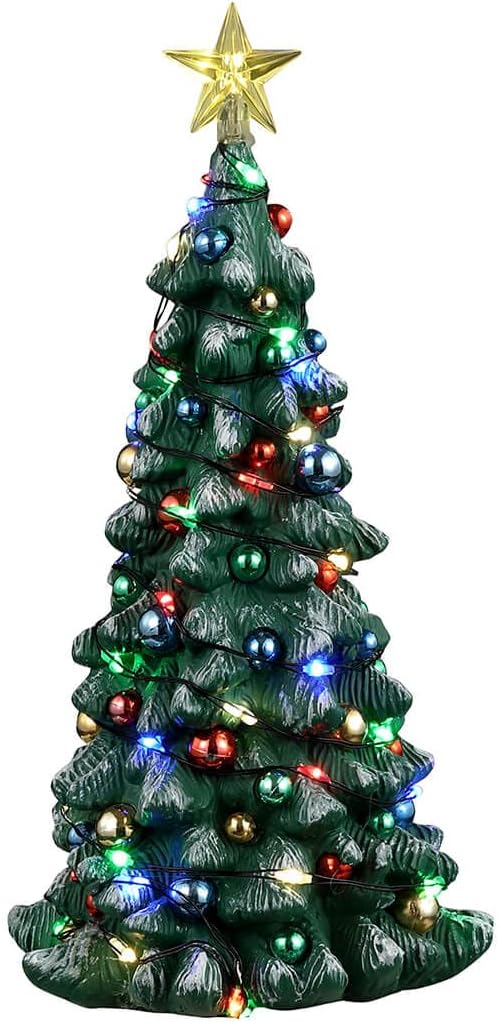 Lemax Árbol de Navidad nevado, funciona con pilas (4.5V) #34102
